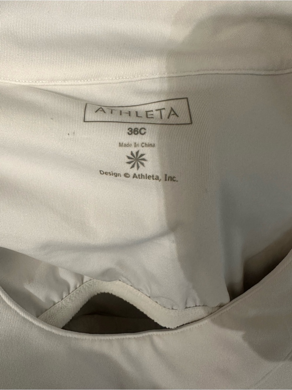 Athleta White Scoop Neck Athletic White Tennis Dress Size 36C - Picture 3 of 5